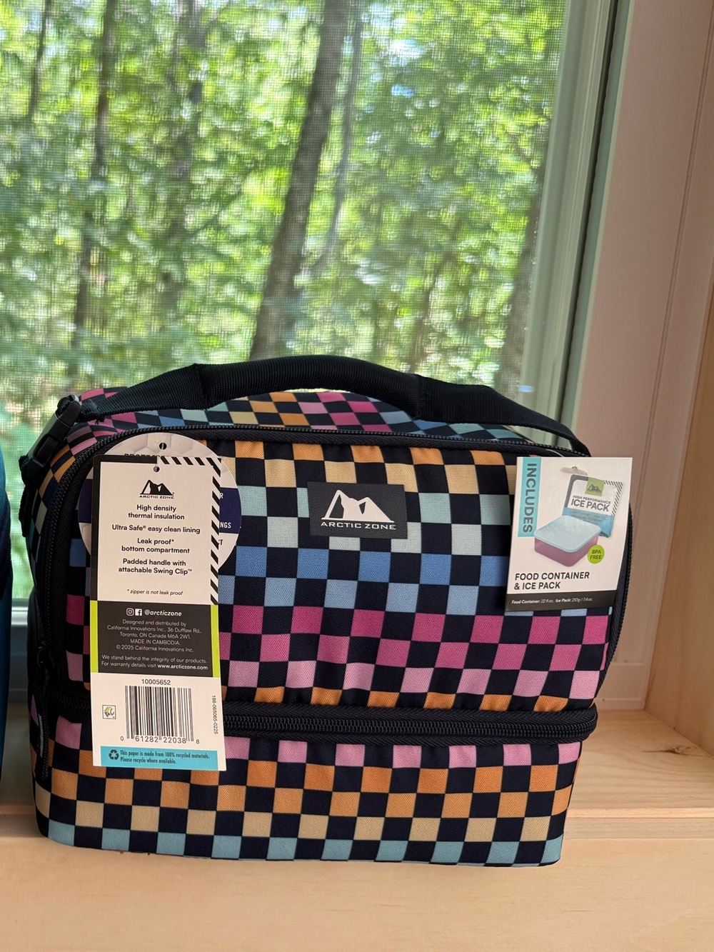 Checkerboard Insulated Lunch Box By Arctic Zone- Multicolor